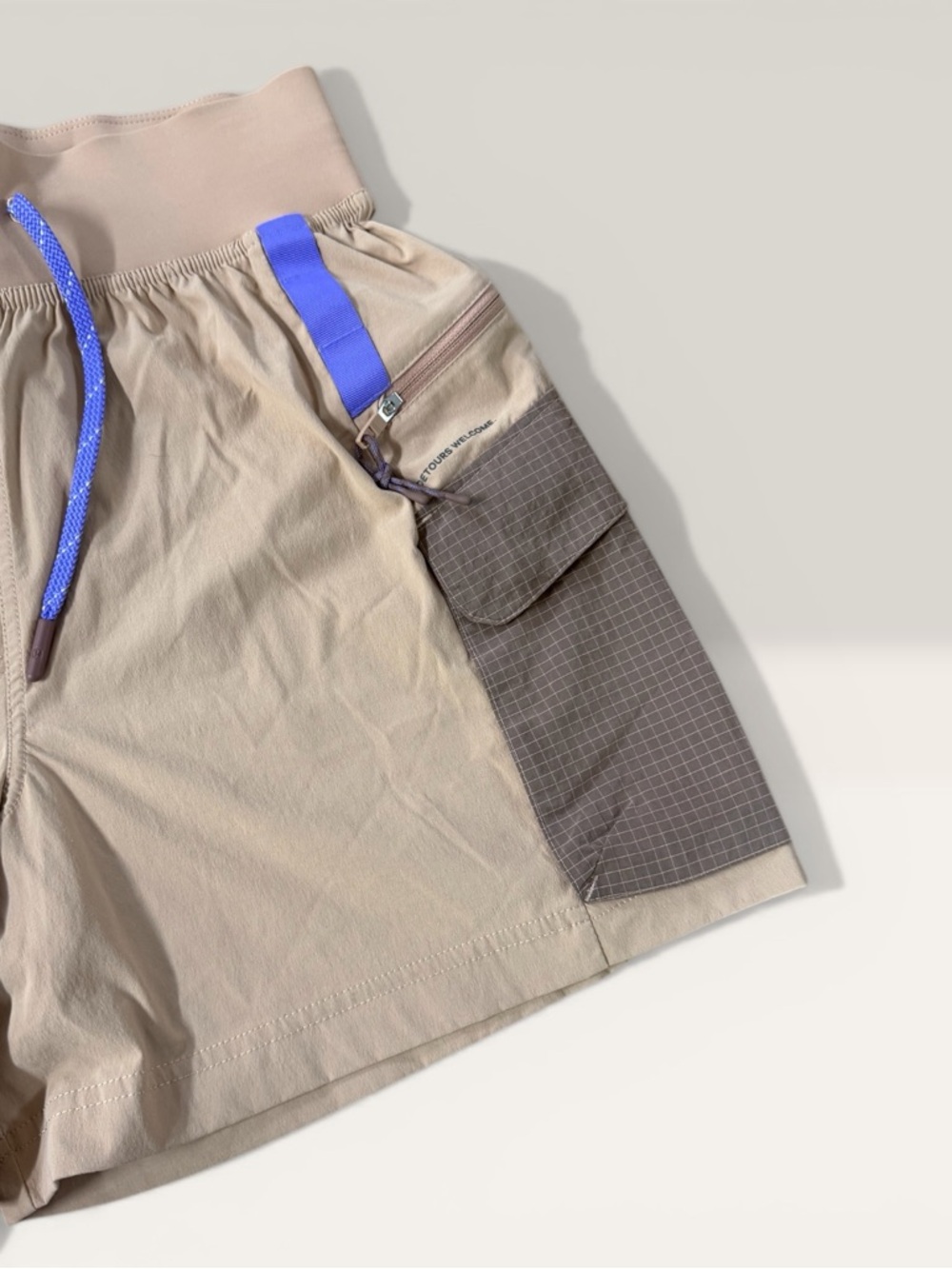 Lululemon Tan Hiking Shorts with Purple Strands. - Picture 3 of 3